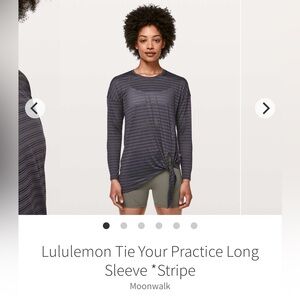 Lululemon Tie Your Practice Top